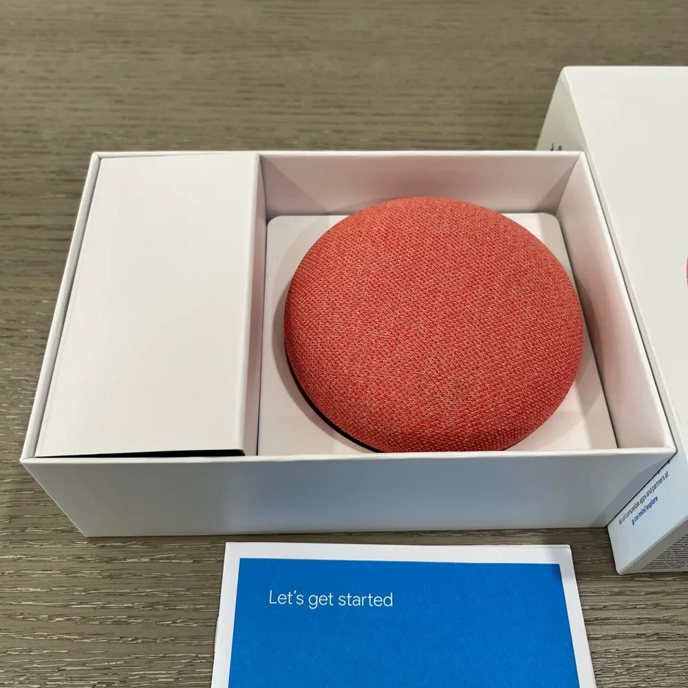 Google Nest Mini in Bold Red
